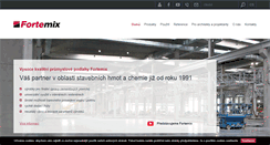 Desktop Screenshot of fortemix.cz
