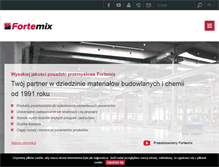 Tablet Screenshot of fortemix.pl